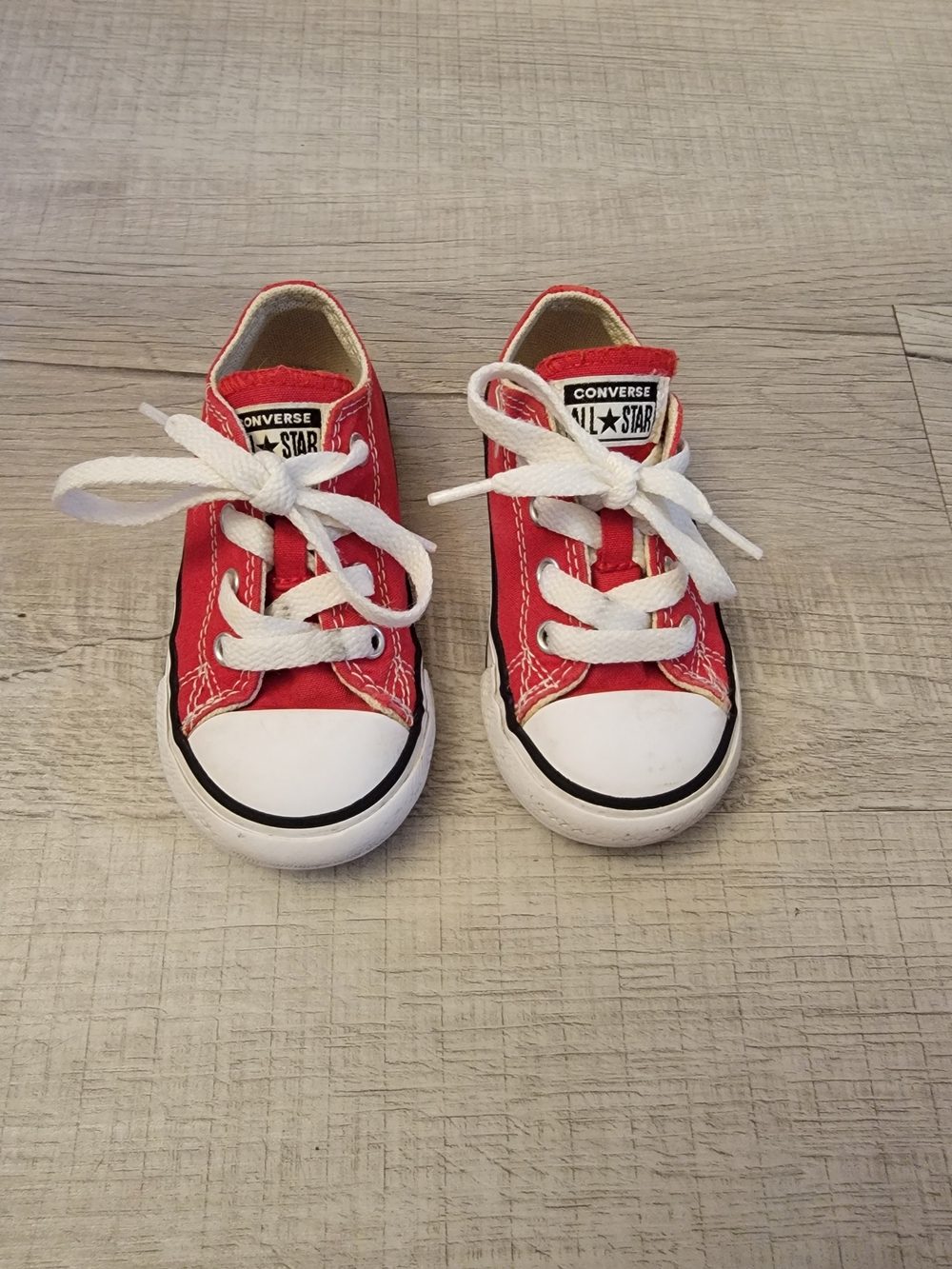 Converse Kids' Red Low-Top All Star Sneakers